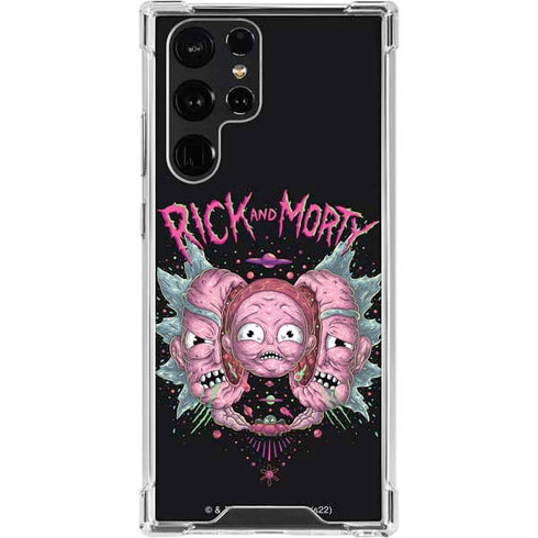 Adult Swim Rick and Morty Split Head Rick Galaxy S24 Ultra Clear Case