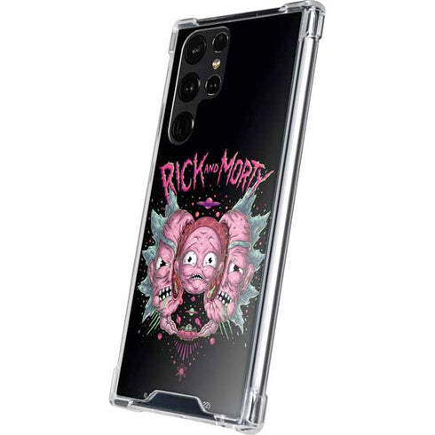 Adult Swim Rick and Morty Split Head Rick Galaxy S24 Ultra Clear Case
