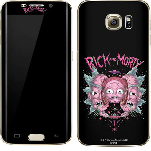 Adult Swim Rick and Morty Split Head Rick Galaxy S7 Edge Skin