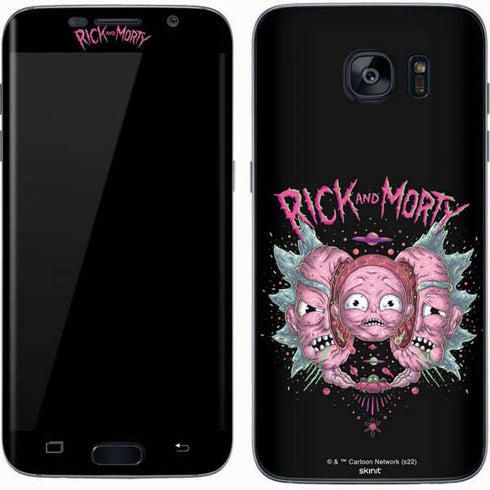 Adult Swim Rick and Morty Split Head Rick Galaxy S7 Skin