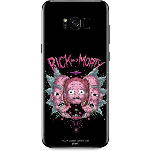 Adult Swim Rick and Morty Split Head Rick Galaxy S8 Plus Skin