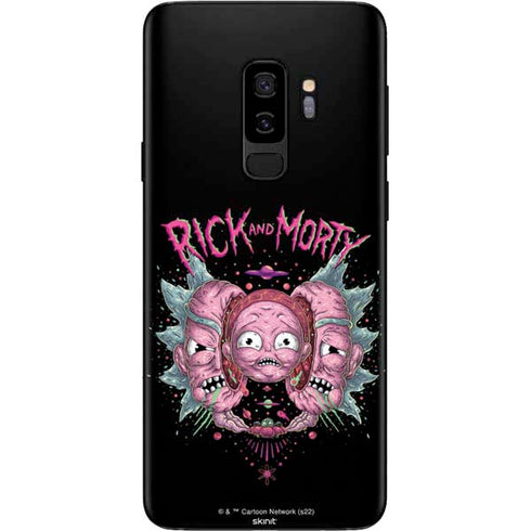 Adult Swim Rick and Morty Split Head Rick Galaxy S9 Plus Skin