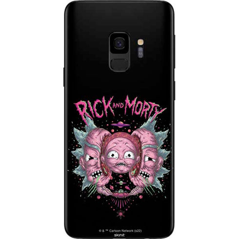 Adult Swim Rick and Morty Split Head Rick Galaxy S9 Skin