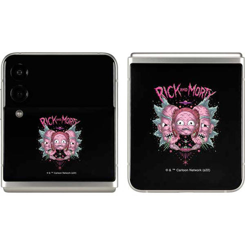 Adult Swim Rick and Morty Split Head Rick Galaxy Z Flip3 5G Skin