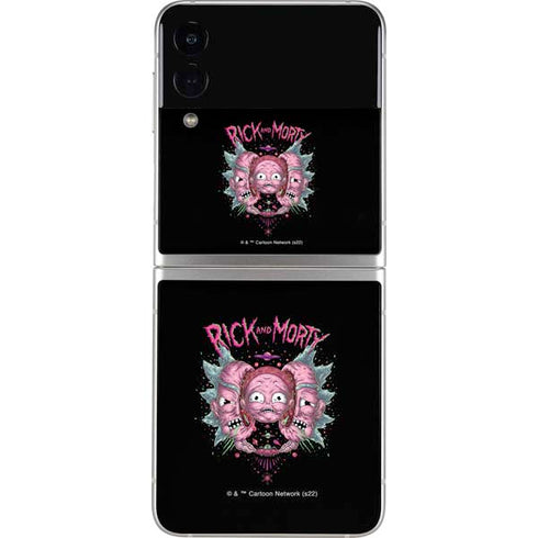 Adult Swim Rick and Morty Split Head Rick Galaxy Z Flip3 5G Skin