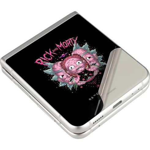 Adult Swim Rick and Morty Split Head Rick Galaxy Z Flip3 5G Skin