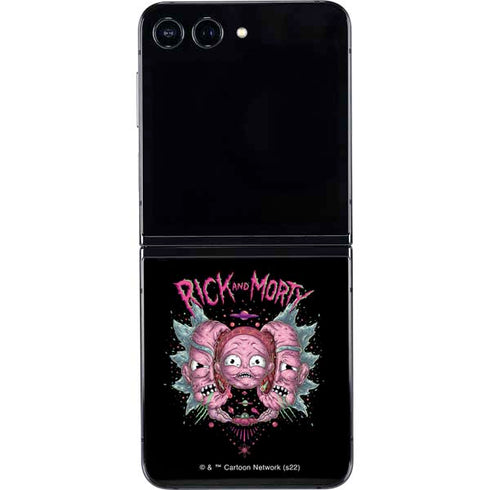 Adult Swim Rick and Morty Split Head Rick Galaxy Z Flip5 5G Skin