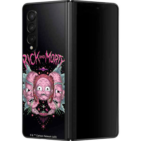 Adult Swim Rick and Morty Split Head Rick Galaxy Z Fold3 5G Skin