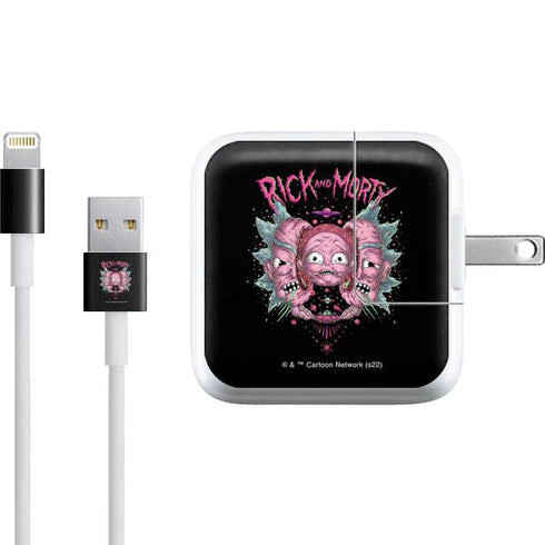 Adult Swim Rick and Morty Split Head Rick iPad Charger (10W USB) Skin
