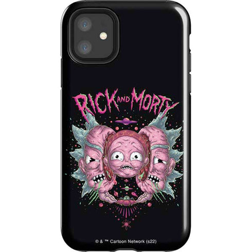 Adult Swim Rick and Morty Split Head Rick iPhone 11 Impact Case