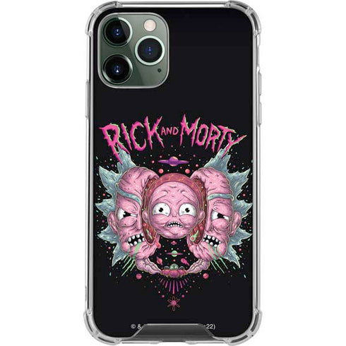 Adult Swim Rick and Morty Split Head Rick iPhone 11 Pro Max Clear Case