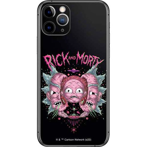 Adult Swim Rick and Morty Split Head Rick iPhone 11 Pro Skin