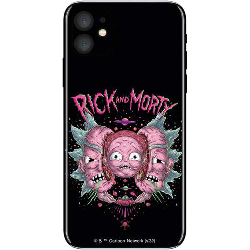 Adult Swim Rick and Morty Split Head Rick iPhone 11 Skin