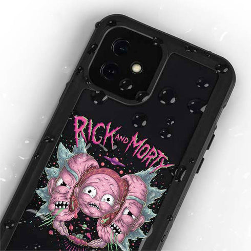 Adult Swim Rick and Morty Split Head Rick iPhone 12 Mini Waterproof Case