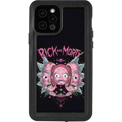 Adult Swim Rick and Morty Split Head Rick iPhone 12 Pro Waterproof Case