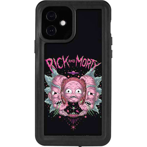 Adult Swim Rick and Morty Split Head Rick iPhone 12 Waterproof Case