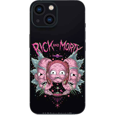Adult Swim Rick and Morty Split Head Rick iPhone 13 Mini Skin