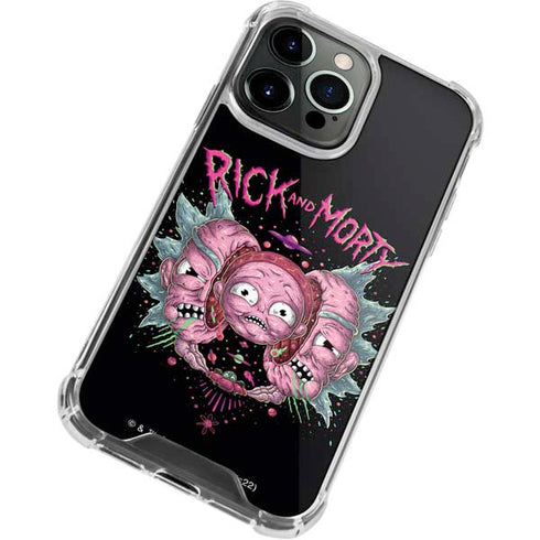 Adult Swim Rick and Morty Split Head Rick iPhone 13 Pro Clear Case