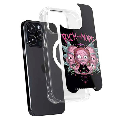Adult Swim Rick and Morty Split Head Rick iPhone 13 Pro MagSafe Case