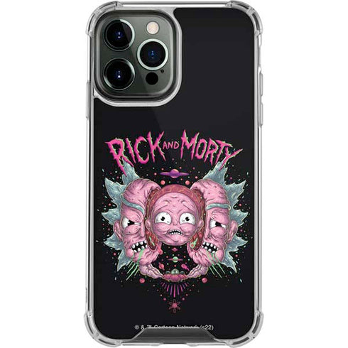 Adult Swim Rick and Morty Split Head Rick iPhone 13 Pro Max Clear Case