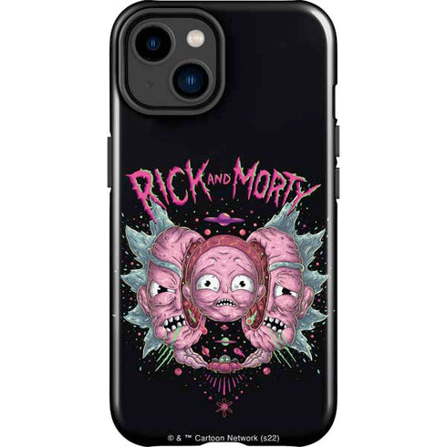 Adult Swim Rick and Morty Split Head Rick iPhone 15 Plus Impact Case