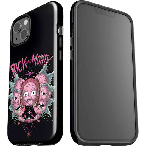 Adult Swim Rick and Morty Split Head Rick iPhone 14 Plus Impact Case