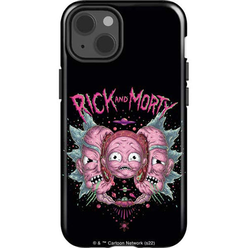 Adult Swim Rick and Morty Split Head Rick iPhone 14 Impact Case