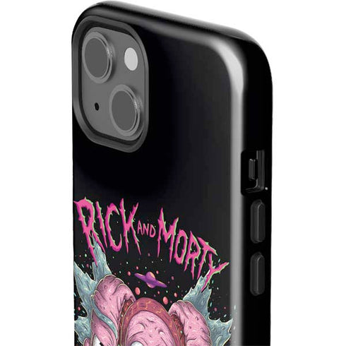 Adult Swim Rick and Morty Split Head Rick iPhone 15 Impact Case