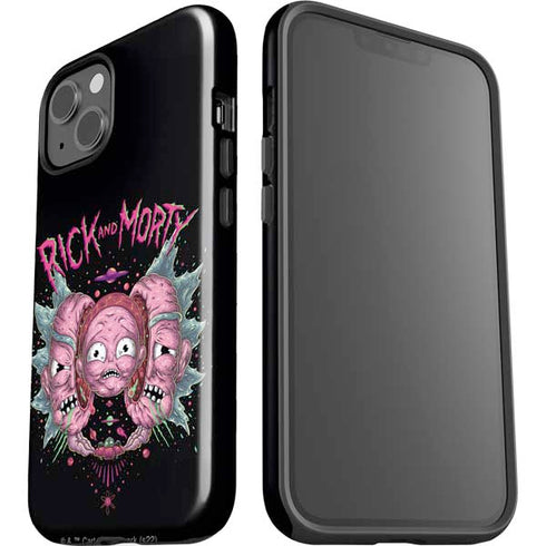 Adult Swim Rick and Morty Split Head Rick iPhone 15 Impact Case