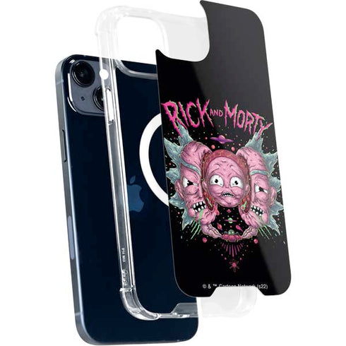 Adult Swim Rick and Morty Split Head Rick iPhone 15 Plus MagSafe Case