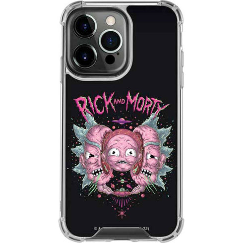 Adult Swim Rick and Morty Split Head Rick iPhone 15 Pro Clear Case