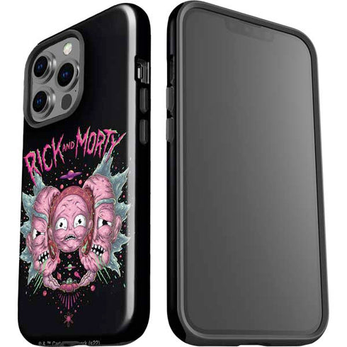 Adult Swim Rick and Morty Split Head Rick iPhone 14 Pro Impact Case