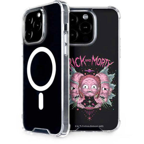 Adult Swim Rick and Morty Split Head Rick iPhone 14 Pro MagSafe Case