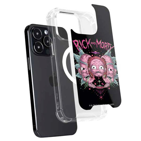 Adult Swim Rick and Morty Split Head Rick iPhone 15 Pro MagSafe Case
