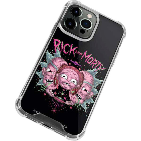 Adult Swim Rick and Morty Split Head Rick iPhone 15 Pro Max Clear Case