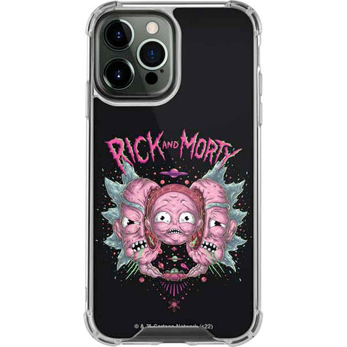 Adult Swim Rick and Morty Split Head Rick iPhone 15 Pro Max Clear Case