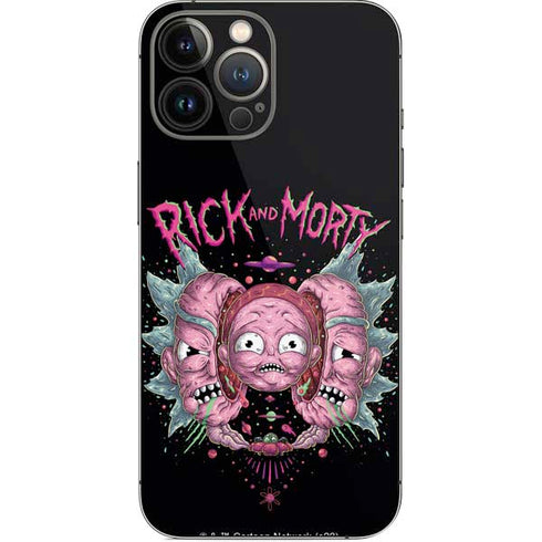 Adult Swim Rick and Morty Split Head Rick iPhone 14 Pro Max Skin