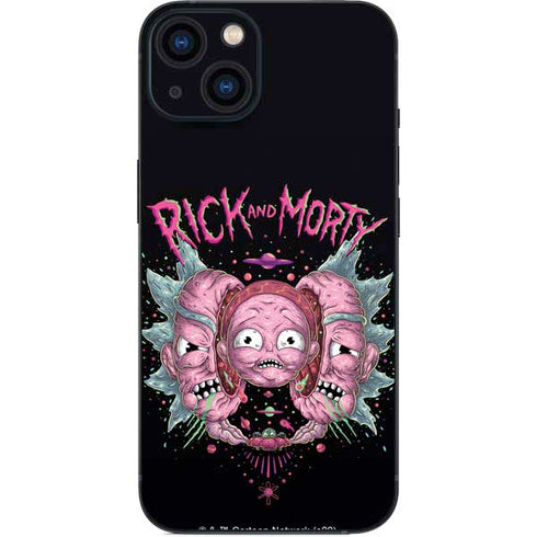 Adult Swim Rick and Morty Split Head Rick iPhone 15 Skin