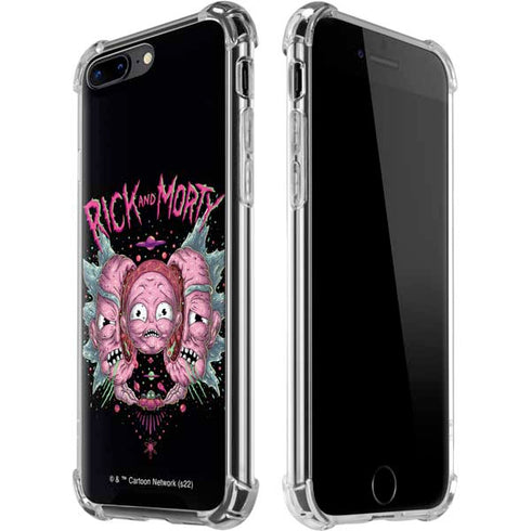 Adult Swim Rick and Morty Split Head Rick iPhone 7/8 Plus Clear Case