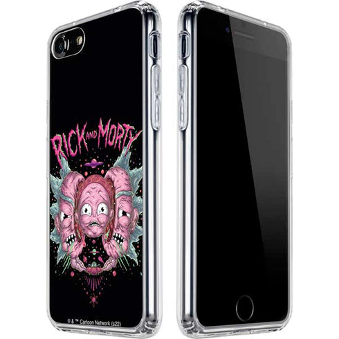 Adult Swim Rick and Morty Split Head Rick iPhone SE (2nd & 3rd Gen) Clear Case