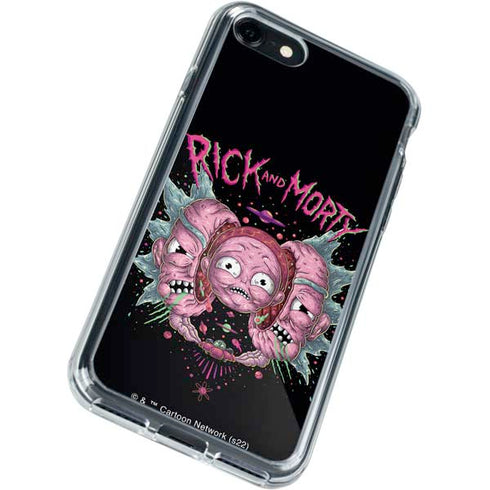 Adult Swim Rick and Morty Split Head Rick iPhone SE (2nd & 3rd Gen) Clear Case