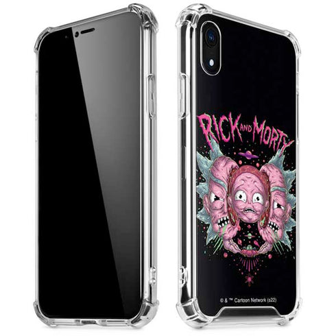 Adult Swim Rick and Morty Split Head Rick iPhone XR Clear Case