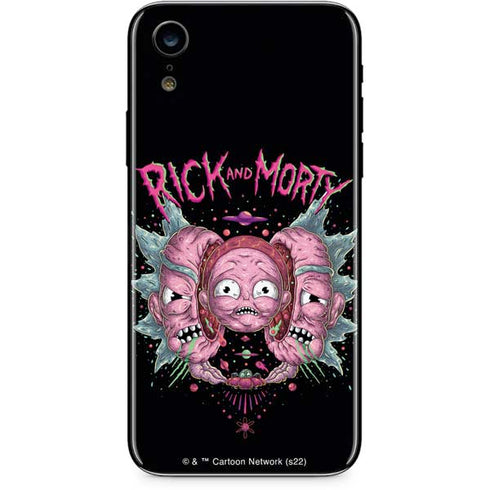 Adult Swim Rick and Morty Split Head Rick iPhone XR Skin