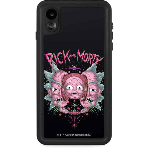 Adult Swim Rick and Morty Split Head Rick iPhone XR Waterproof Case