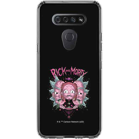 Adult Swim Rick and Morty Split Head Rick LG K51/Q51 Clear Case