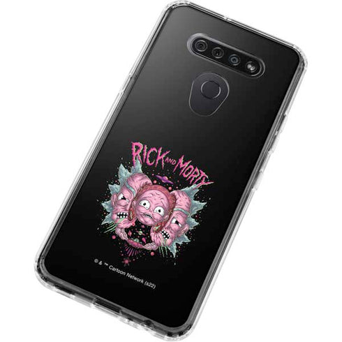 Adult Swim Rick and Morty Split Head Rick LG K51/Q51 Clear Case