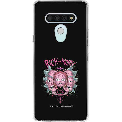 Adult Swim Rick and Morty Split Head Rick LG Stylo 6 Clear Case