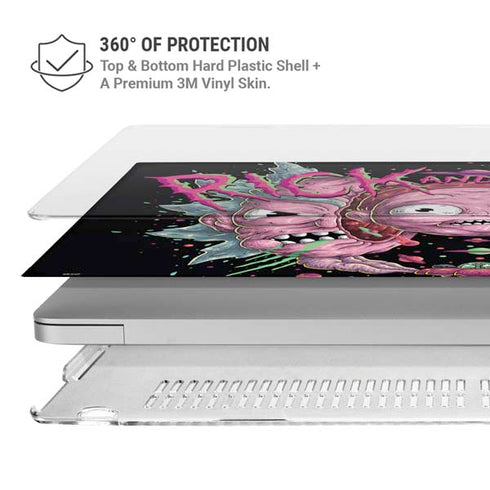 Adult Swim Rick and Morty Split Head Rick MacBook Air 15in (2023-2025) Case plus Skin