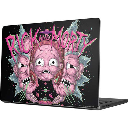 Adult Swim Rick and Morty Split Head Rick MacBook Pro 14in (2021-24) Skin