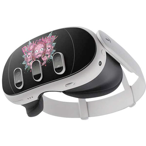 Adult Swim Rick and Morty Split Head Rick Meta Quest 3 Skin